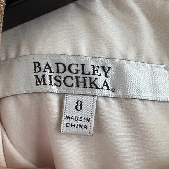 Badgley Mischka Black and Gold Formal Kids Dress